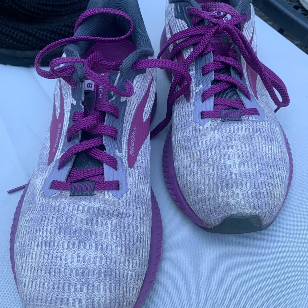 Brooks Women's Purple and White Athletic Shoes